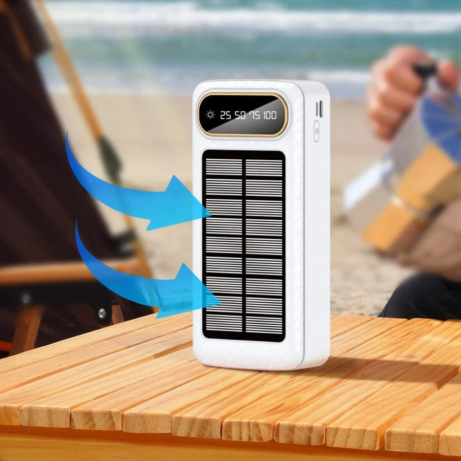 Portable Power Bank Solar Charging Digital Display