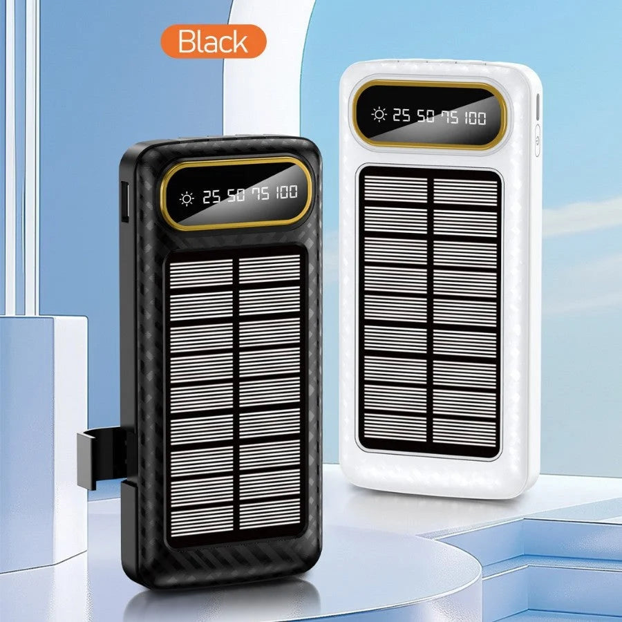 Portable Power Bank Solar Charging Digital Display