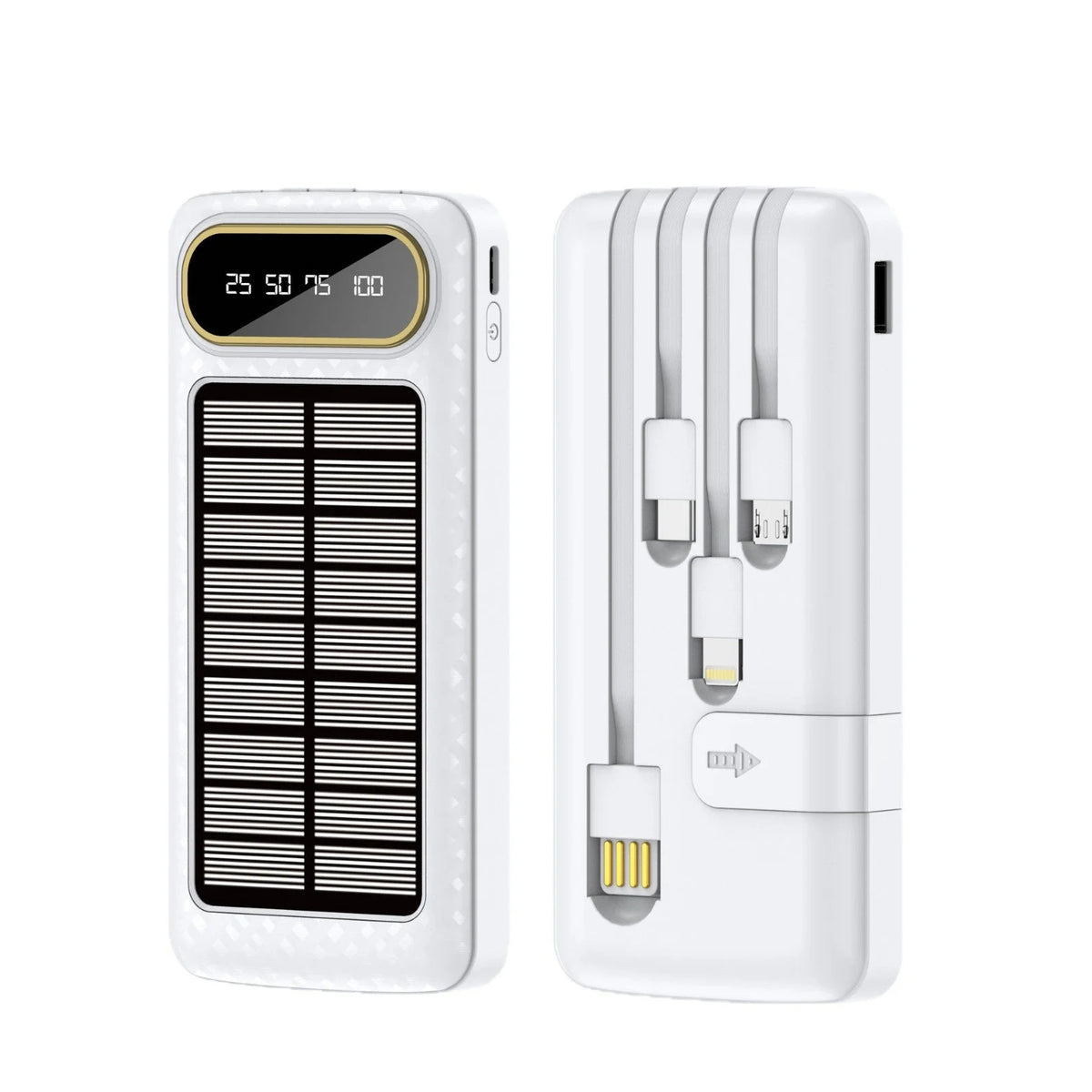 Portable Power Bank Solar Charging Digital Display
