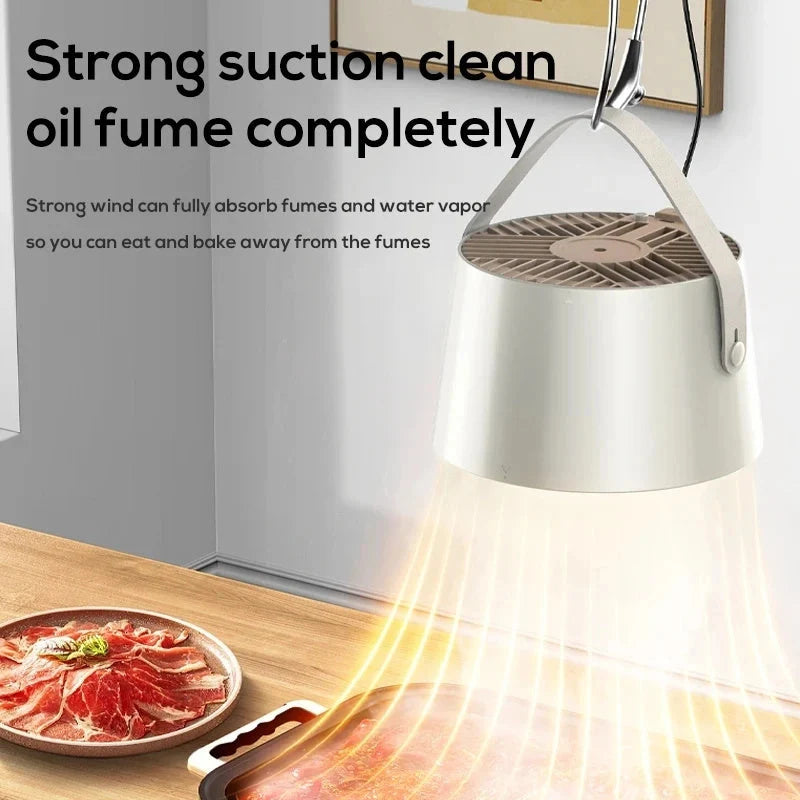Portable Range Hood Powerful Suction 3-Speed USB Charging