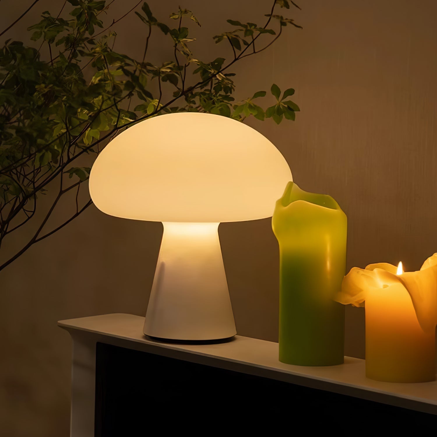 Portable Rechargeable Touch Dimmable Mushroom Table Lamp