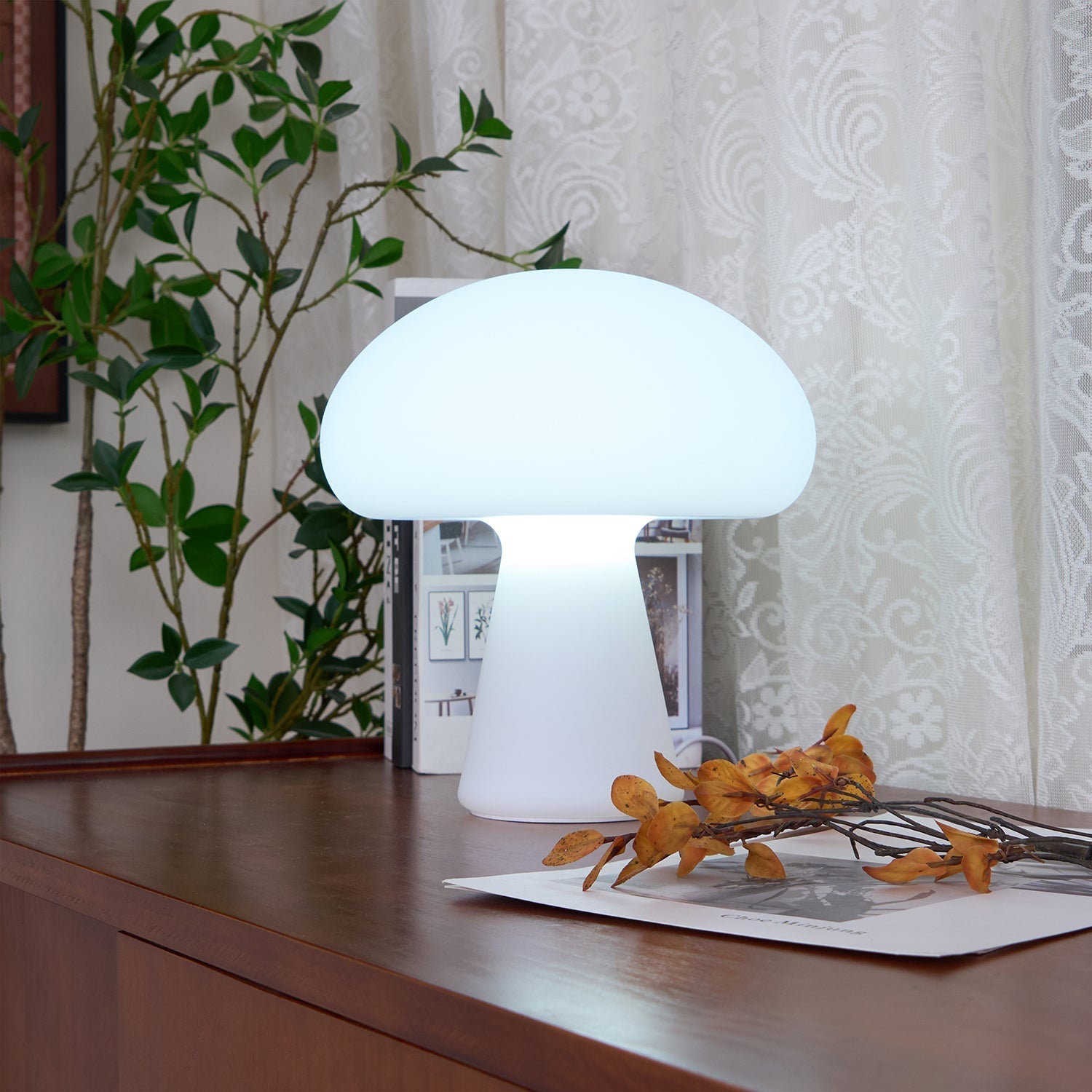 Portable Rechargeable Touch Dimmable Mushroom Table Lamp