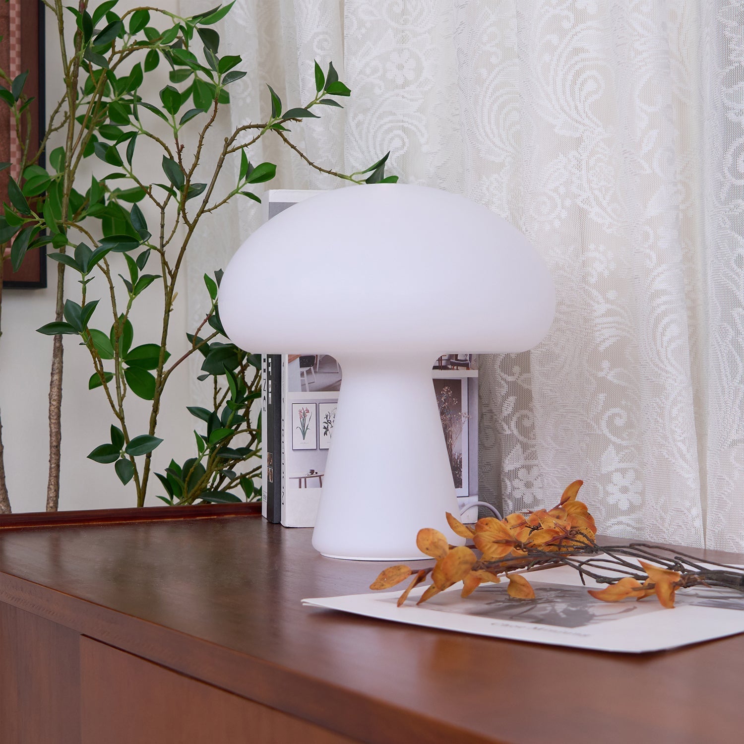 Portable Rechargeable Touch Dimmable Mushroom Table Lamp