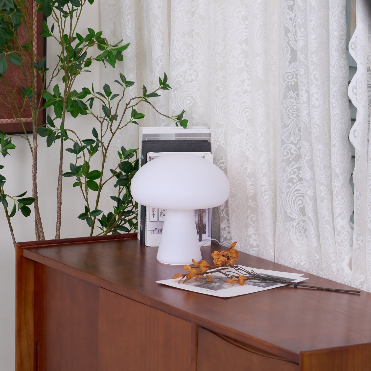 Portable Rechargeable Touch Dimmable Mushroom Table Lamp