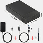 Portable SSD Enclosure SATA 2.5/3.5 USB 3.0 UASP