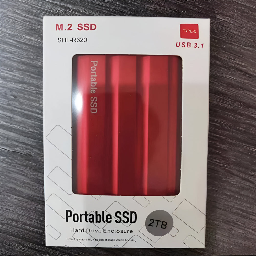 Portable SSD Fast USB 3.0 Durable Metal Case