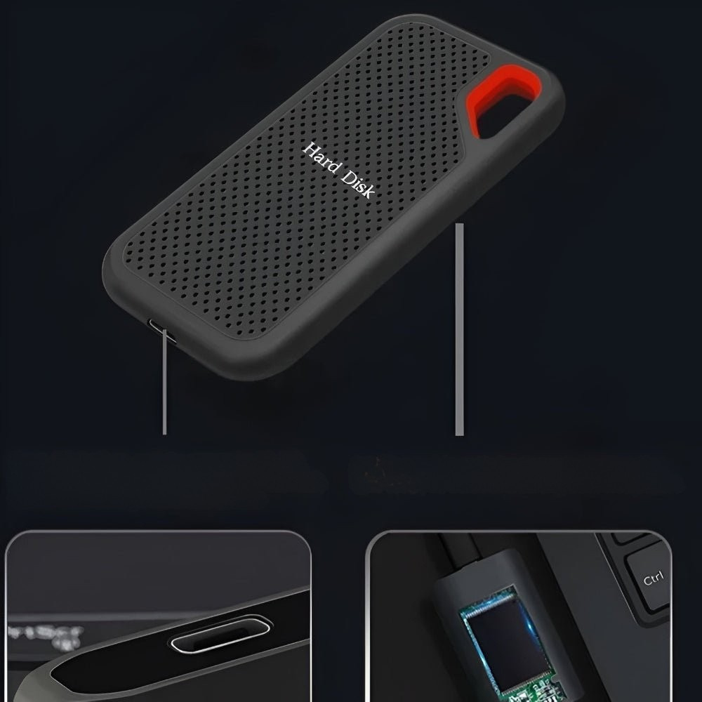 Portable SSD High-Speed USB-C Anodized Aluminum