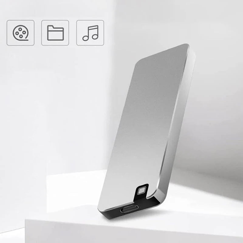 Portable SSD Shock-Resistant Aluminum Housing Up To 8TB