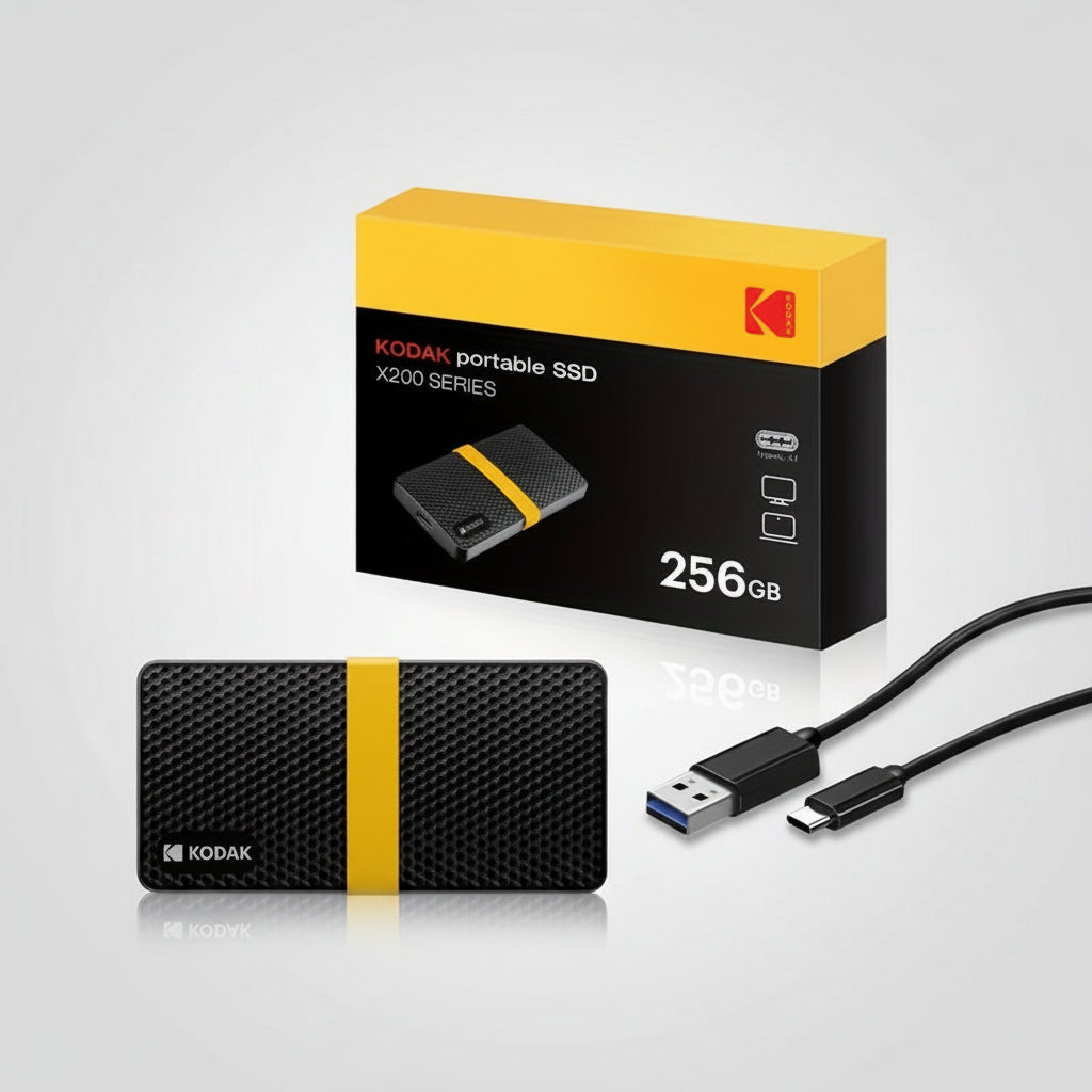 Portable SSD Slim High-Speed USB-C 256GB & 512GB