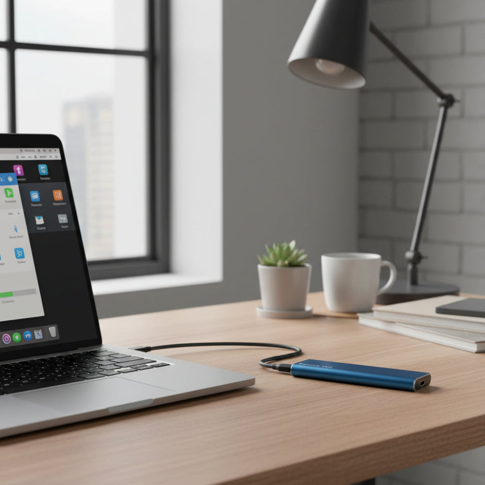 Portable SSD USB 3.2 Plug-And-Play Up To 4TB
