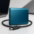 Portable SSD USB-C High-Speed 512 GB Shock-Resistant Casing