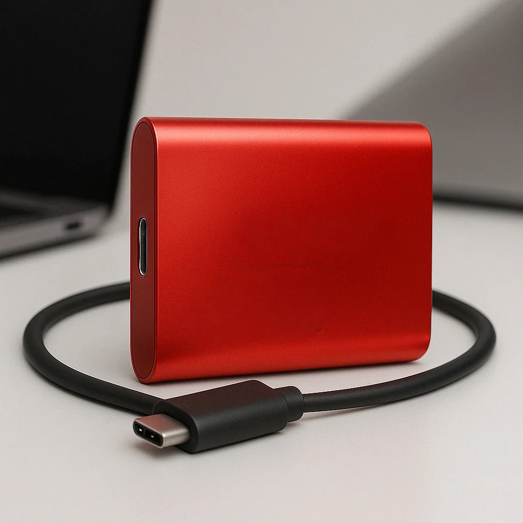 Portable SSD USB-C High-Speed 512 GB Shock-Resistant Casing