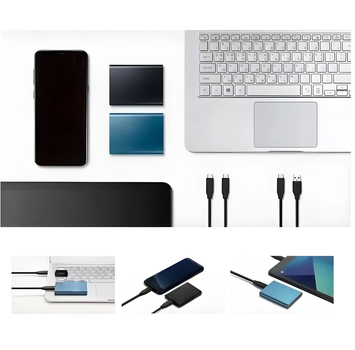 Portable SSD USB-C High-Speed 512 GB Shock-Resistant Casing