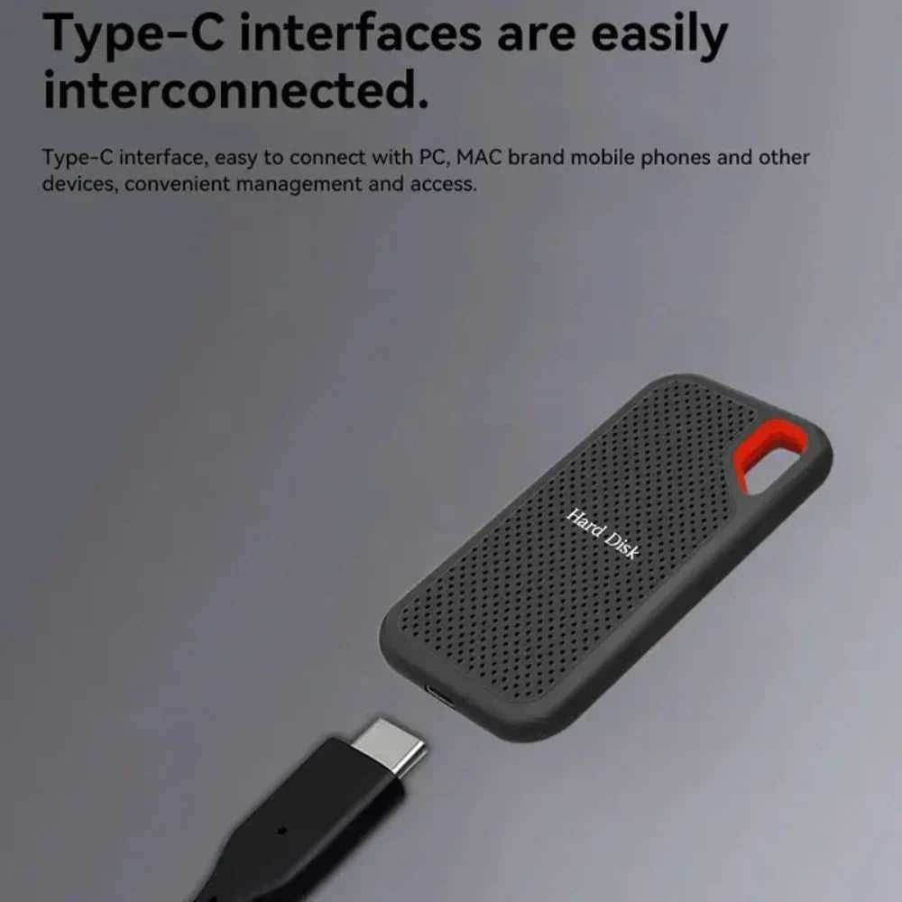 Portable SSD USB-C High-Speed Shock-Resistant