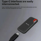 Portable SSD USB-C High-Speed Slim Aluminum