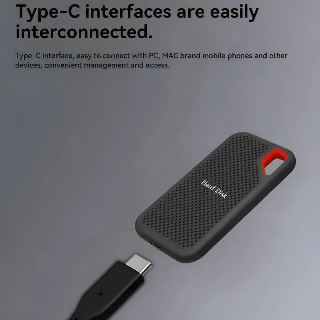 Portable SSD USB-C High-Speed Slim Aluminum