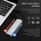 Portable SSD USB-C Ultra-Fast Aluminum Casing