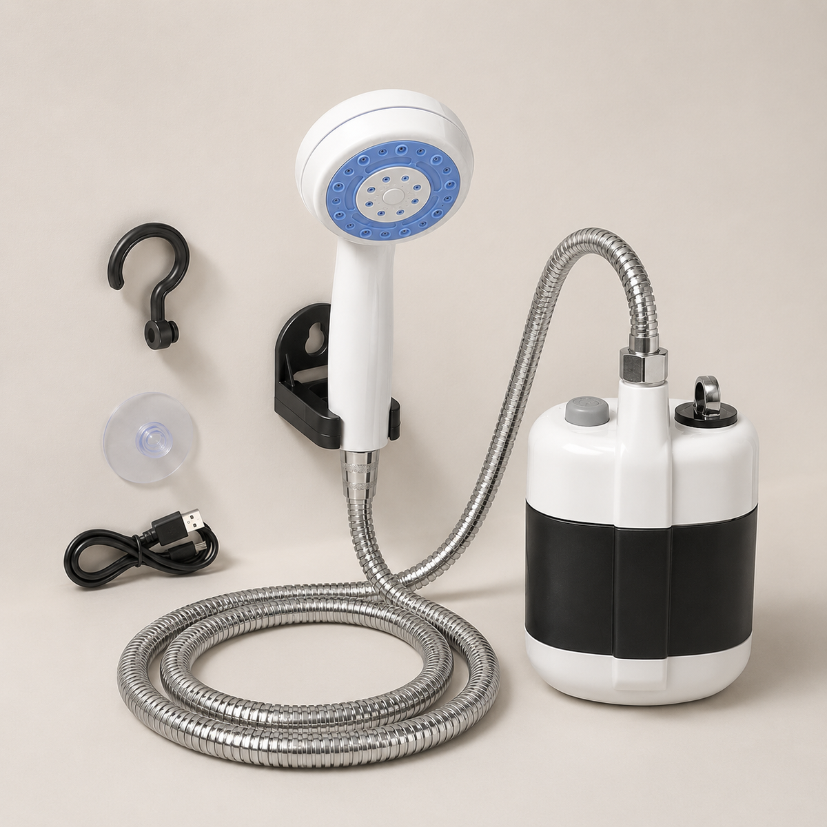 Portable Shower Rechargeable Cordless Pump