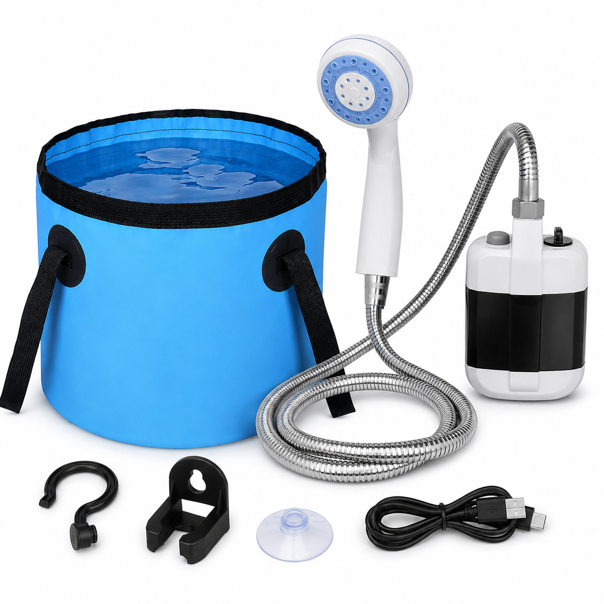 Portable Shower Rechargeable Cordless Pump