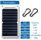 Portable Solar Charger Foldable High-Efficiency USB Output