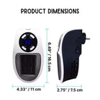 Portable Space Heater Ceramic Micro-Coil Adjustable Temperature & Timer