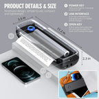 Portable Thermal Printer Battery-Powered Wireless Cartridge-Free