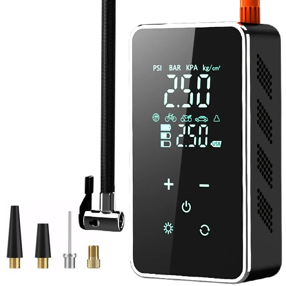 Portable Tire Inflator Touchscreen & Rechargeable 150 PSI