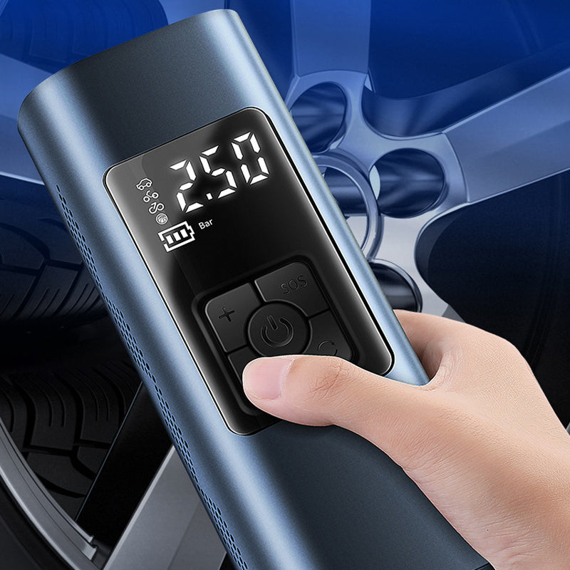 Portable Tire Inflator Wireless Digital Gauge Automatic Shut-Off