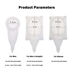 Portable Urinal Foldable Medical-Grade Silicone Adjustable Strap