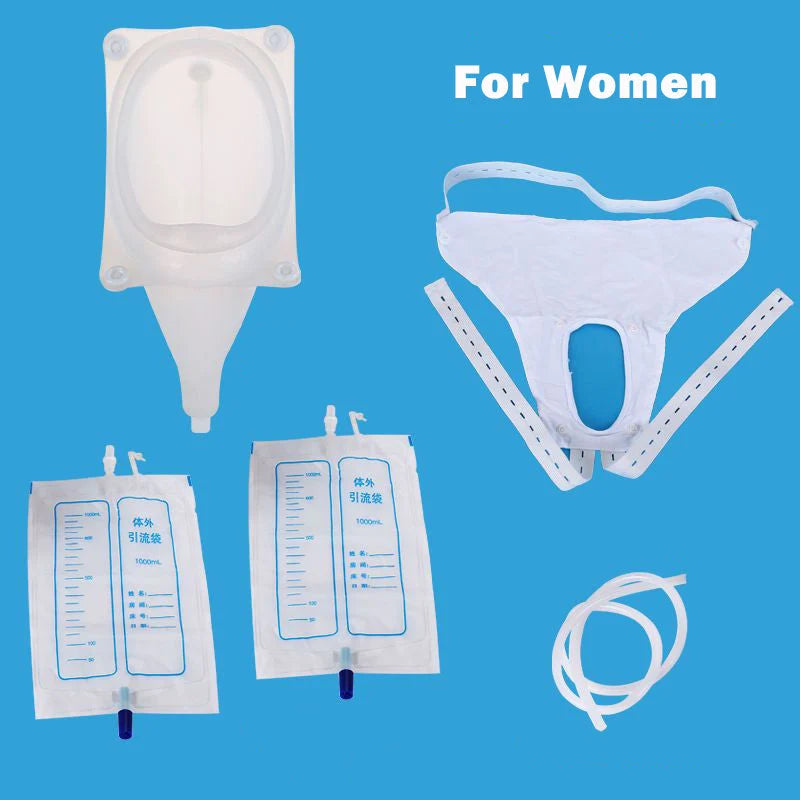 Portable Urinal Foldable Medical-Grade Silicone Adjustable Strap