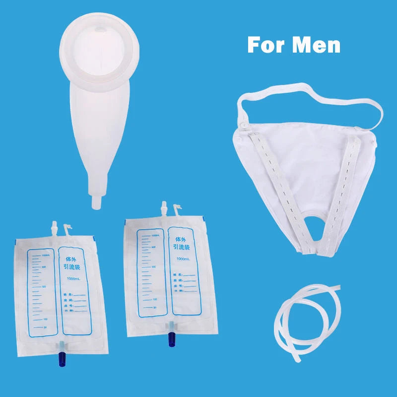 Portable Urinal Foldable Medical-Grade Silicone Adjustable Strap
