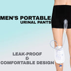 Portable Urinal Pants Leak-Resistant Silicone Funnel & 500ml Bag