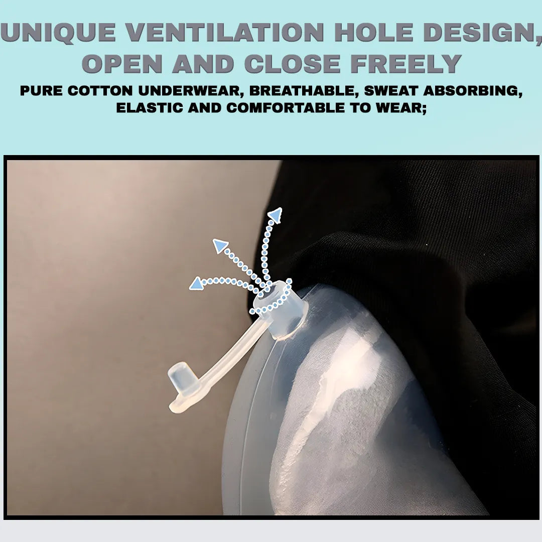 Portable Urinal Pants Leak-Resistant Silicone Funnel & 500ml Bag
