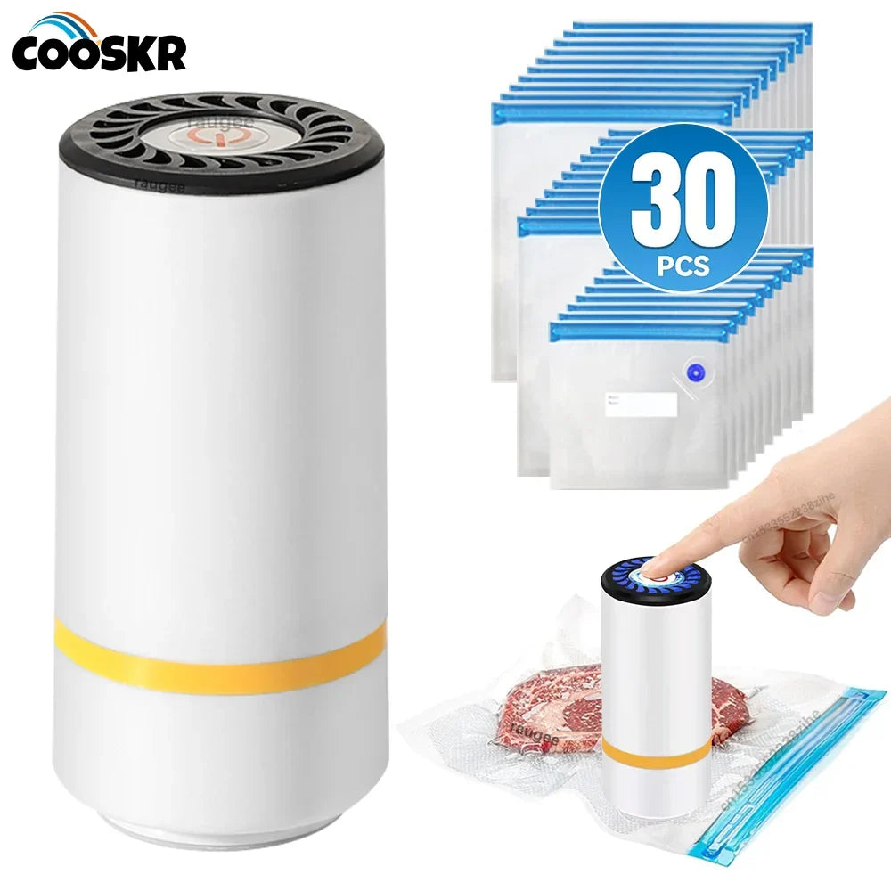 Portable Vacuum Sealer Rechargeable Handheld Fast Suction