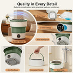 Portable Washer Foldable Lightweight 3 Timer Modes