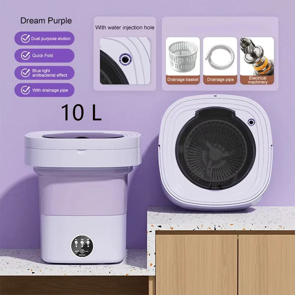 Portable Washing Machine Foldable Lightweight ABS