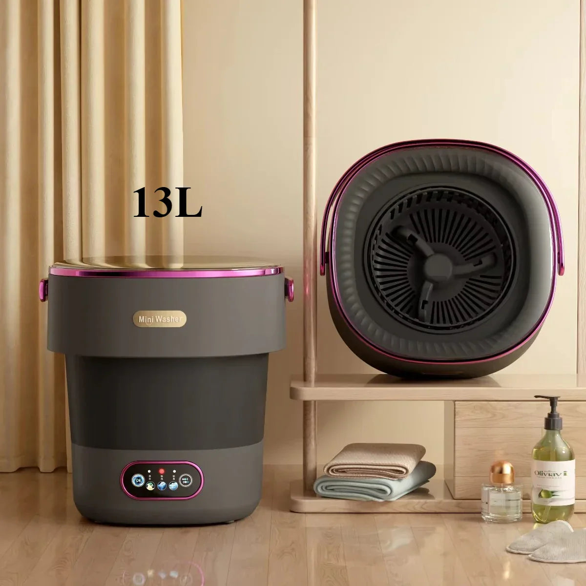 Portable Washing Machine Foldable Lightweight ABS