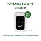 Portable WiFi Router 5G Compatible Supports 10 Devices