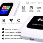 Portable WiFi Router 5G Compatible Supports 10 Devices