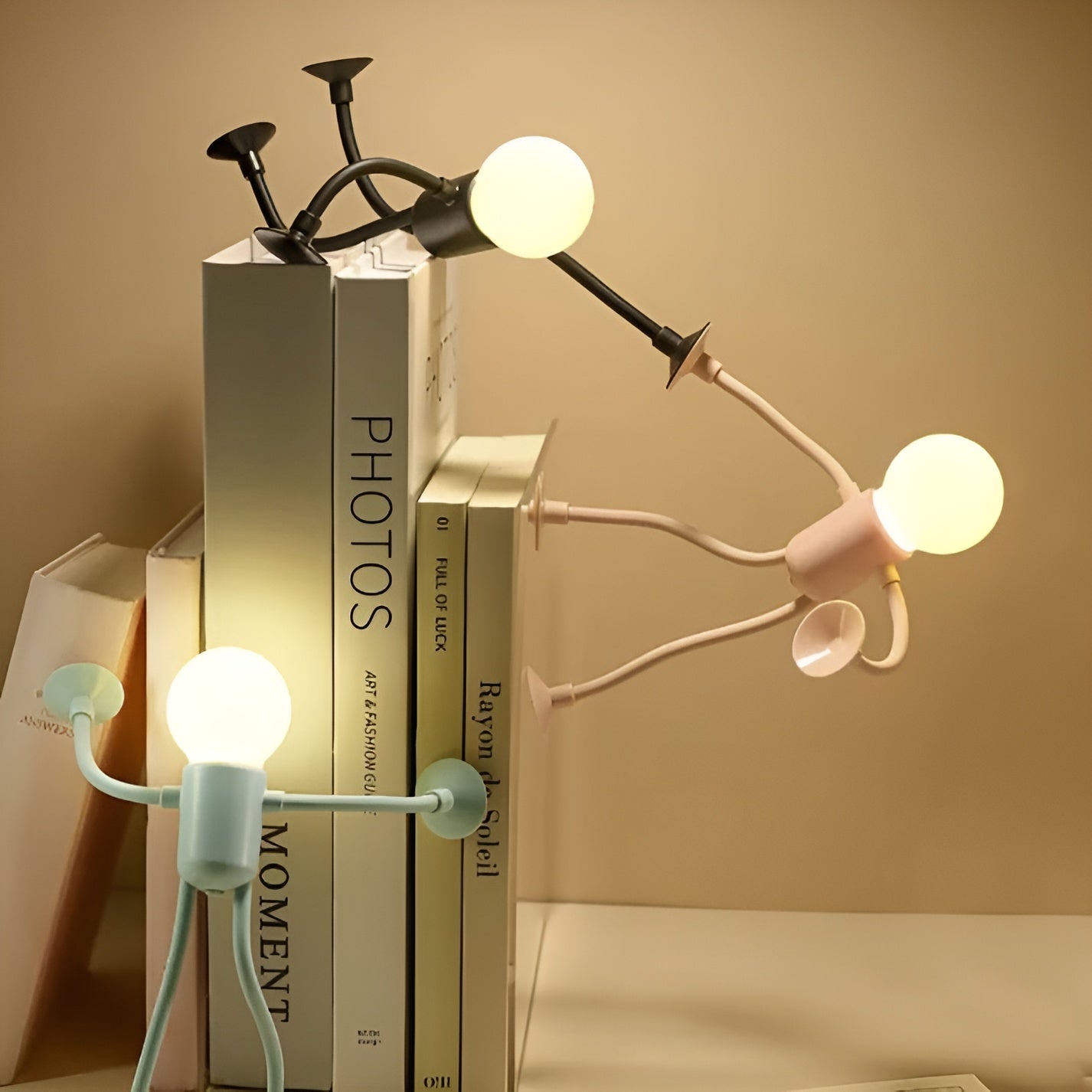 Poseable Suction Cup Night Lamp (Battery-Powered)
