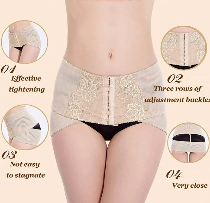 Postpartum Pelvic Support Belt Adjustable Breathable Lace Trim