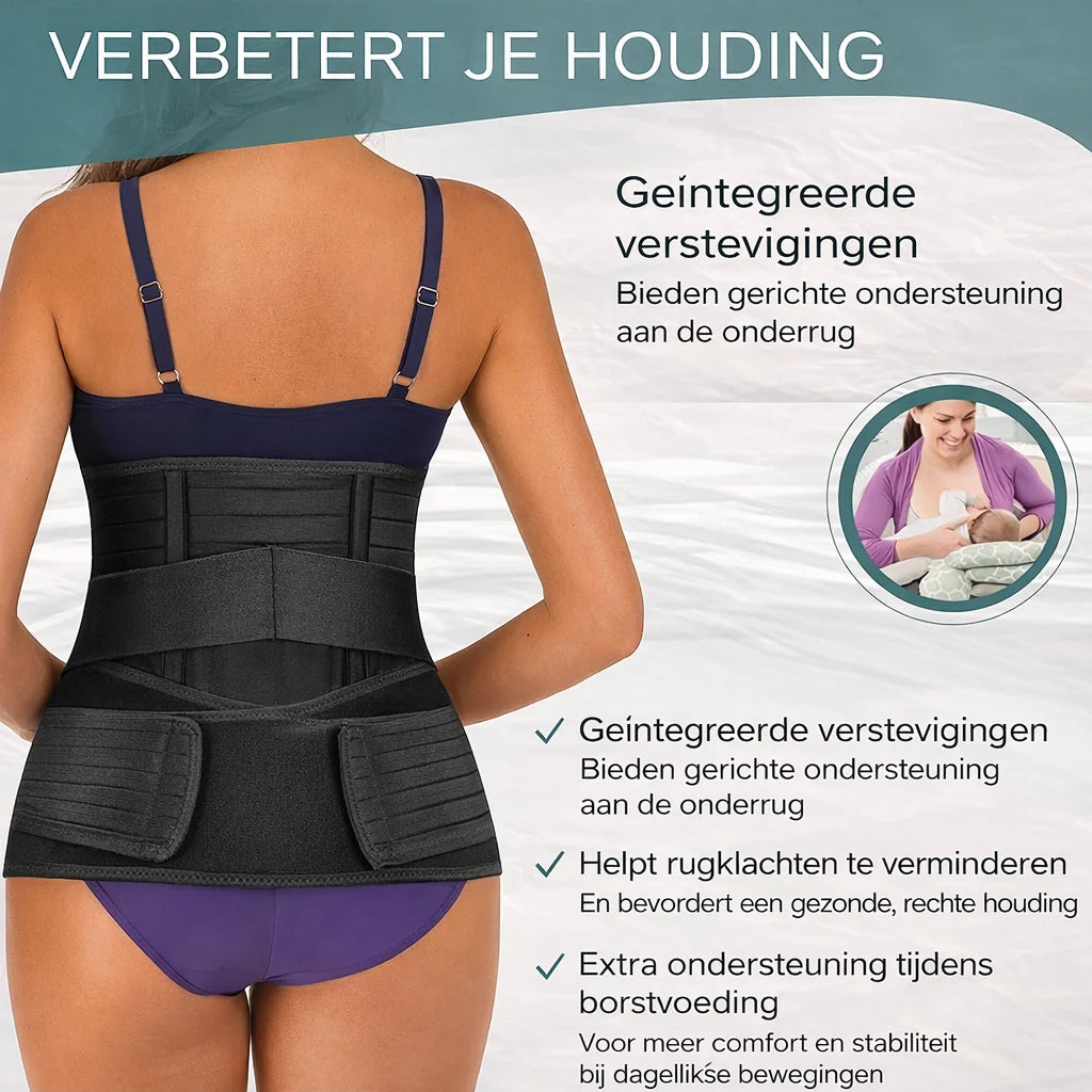 Postpartum Recovery Belt Triple-Zone Breathable Adjustable