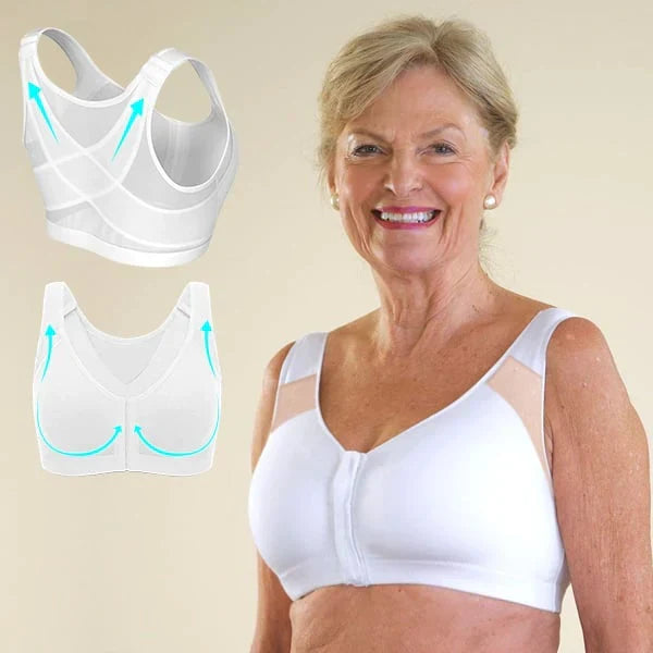 Posture Corrective Bra Front Closure & Crossed Back Straps