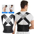 Posture Corrector Adjustable Breathable Back Support Padded Straps
