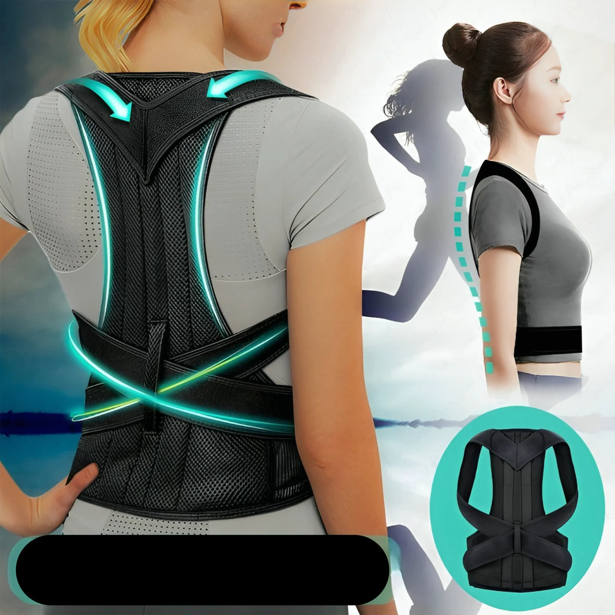 Posture Corrector Adjustable Breathable Discreet