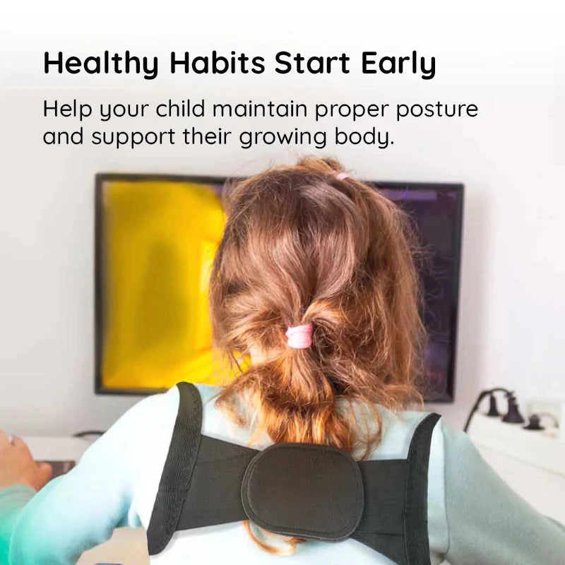 Posture Corrector Adjustable Breathable Fabric Back Brace