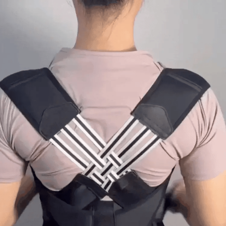 Posture Corrector Adjustable Dual-Strap Breathable Upper & Lower Back
