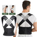 Posture Corrector Adjustable Dual-Strap Breathable Upper & Lower Back