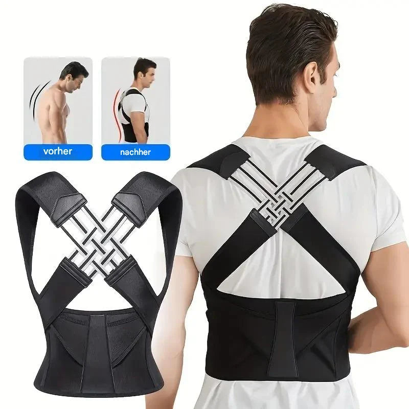 Posture Corrector Crossed Shoulder Support Adjustable Invisible