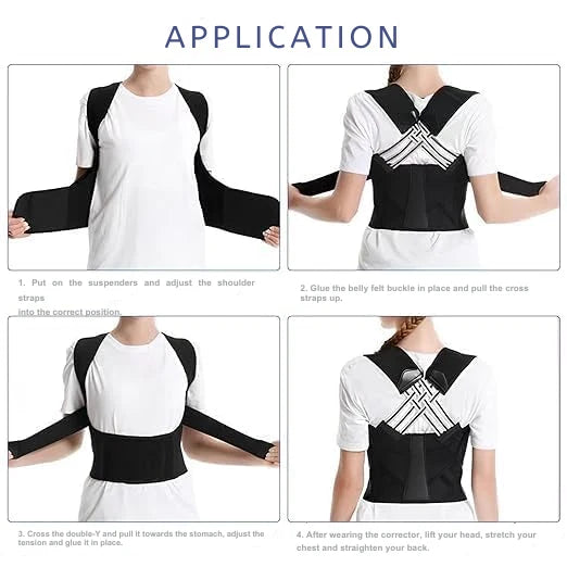 Posture Corrector Crossed Shoulder Support Adjustable Invisible